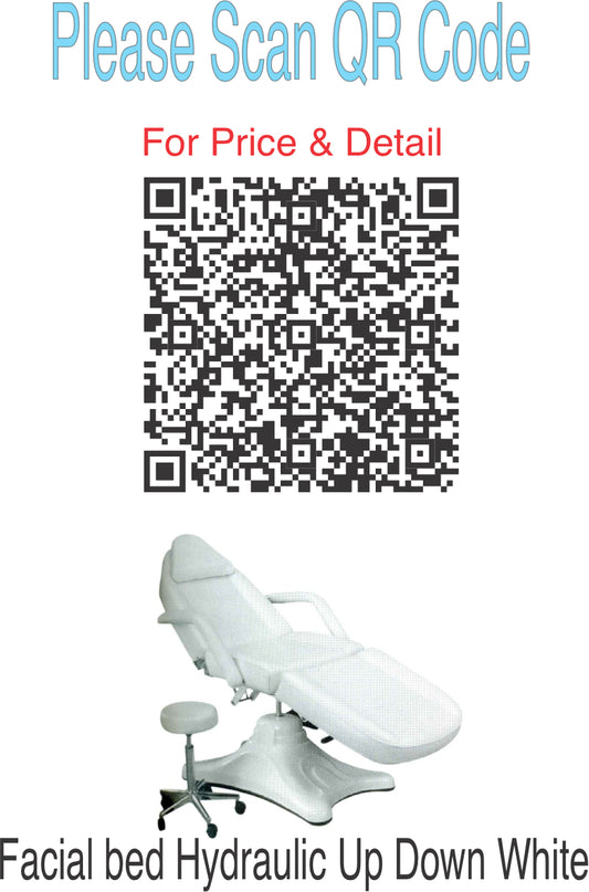 Facial bed adjusted front & back Hydraulic Up Down White