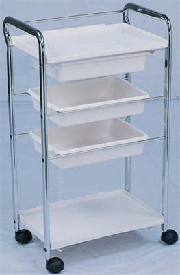 Beauty trolley white dy-2762-Beauty Zone Nail Supply