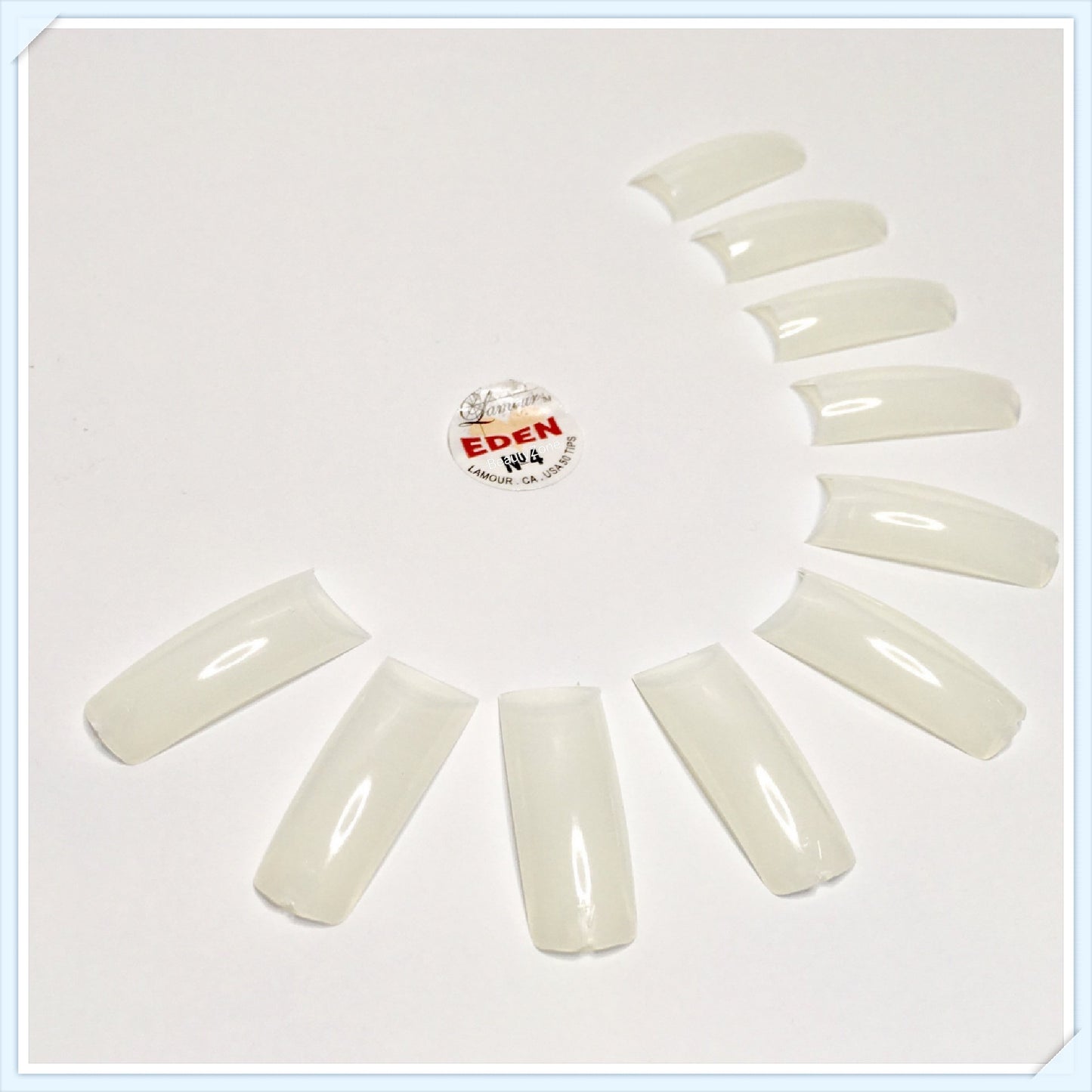 Lamour Eden Natural Tips 50 pc / Bag-Beauty Zone Nail Supply