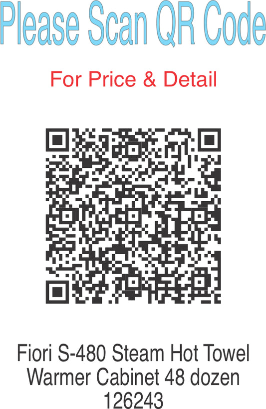 Fiori S-480 Steam Hot Towel Warmer Cabinet 48 dozen