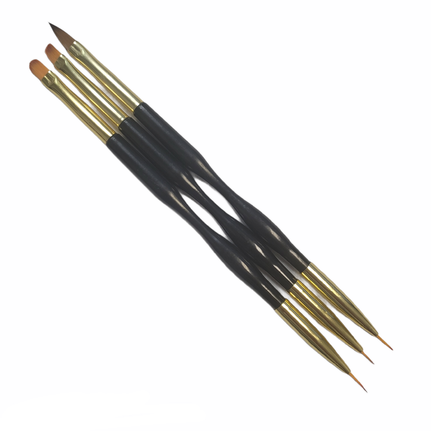 GB07 Nail Art Brush (3pcs/set) Black handle