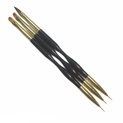 GB07 Nail Art Brush (3pcs/set) Black handle