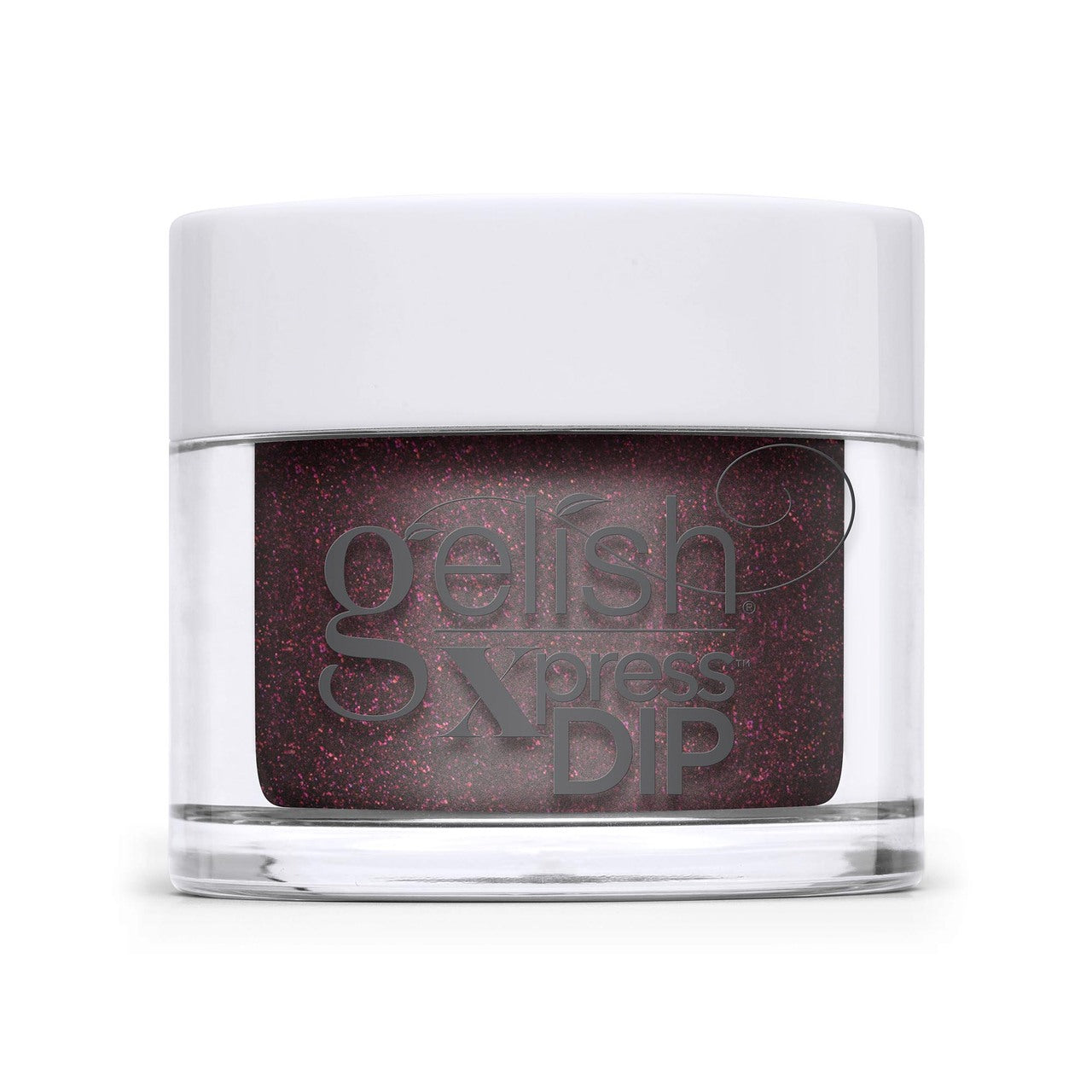 Harmony Gelish Xpress Dip Powder Seal The Deal Burgundy Glitter 43G (1.5 Oz) #1620036