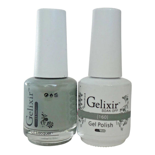Gelixir Nail Polish Gel & Matching Lacquer 1 PK #160