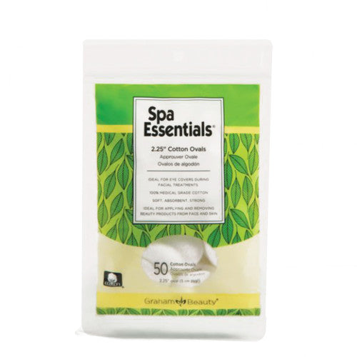 Graham Eye Pads Cotton Oval 2.25" Spa Ess 50 bag #55499