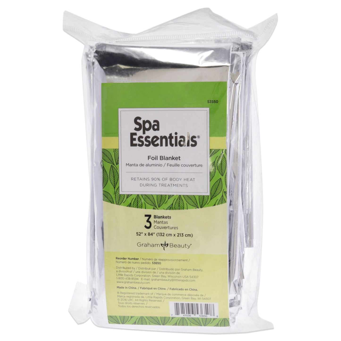 Graham Mylar Foil Blanket 52"x84" Spa Essentials 3 Blanket #53650