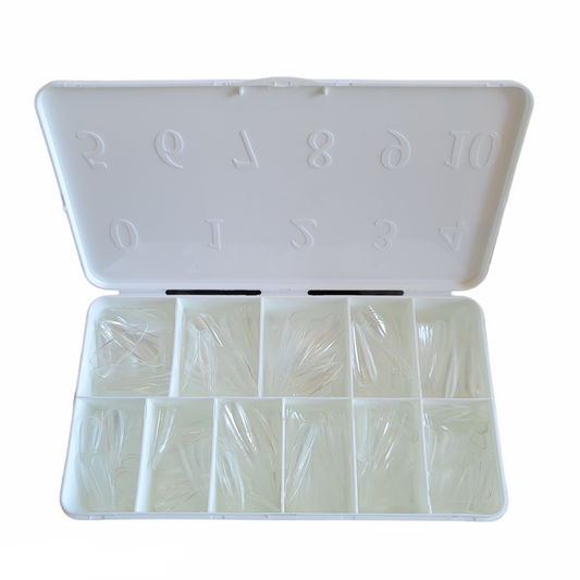 Hang Gel x Tips Stiletto Long 600 ct / 12 Size Natural