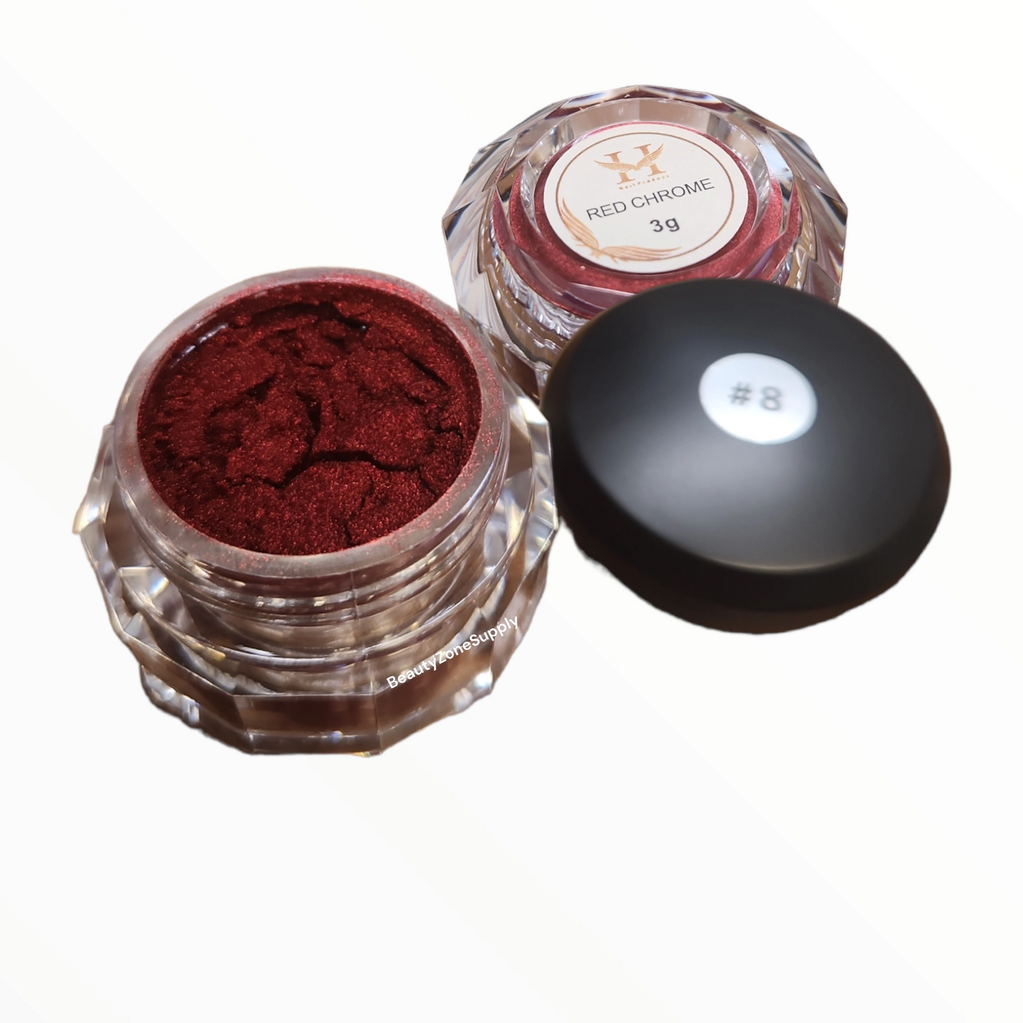 Hang New Chrome Effects Powder Red Chrome Jar #8