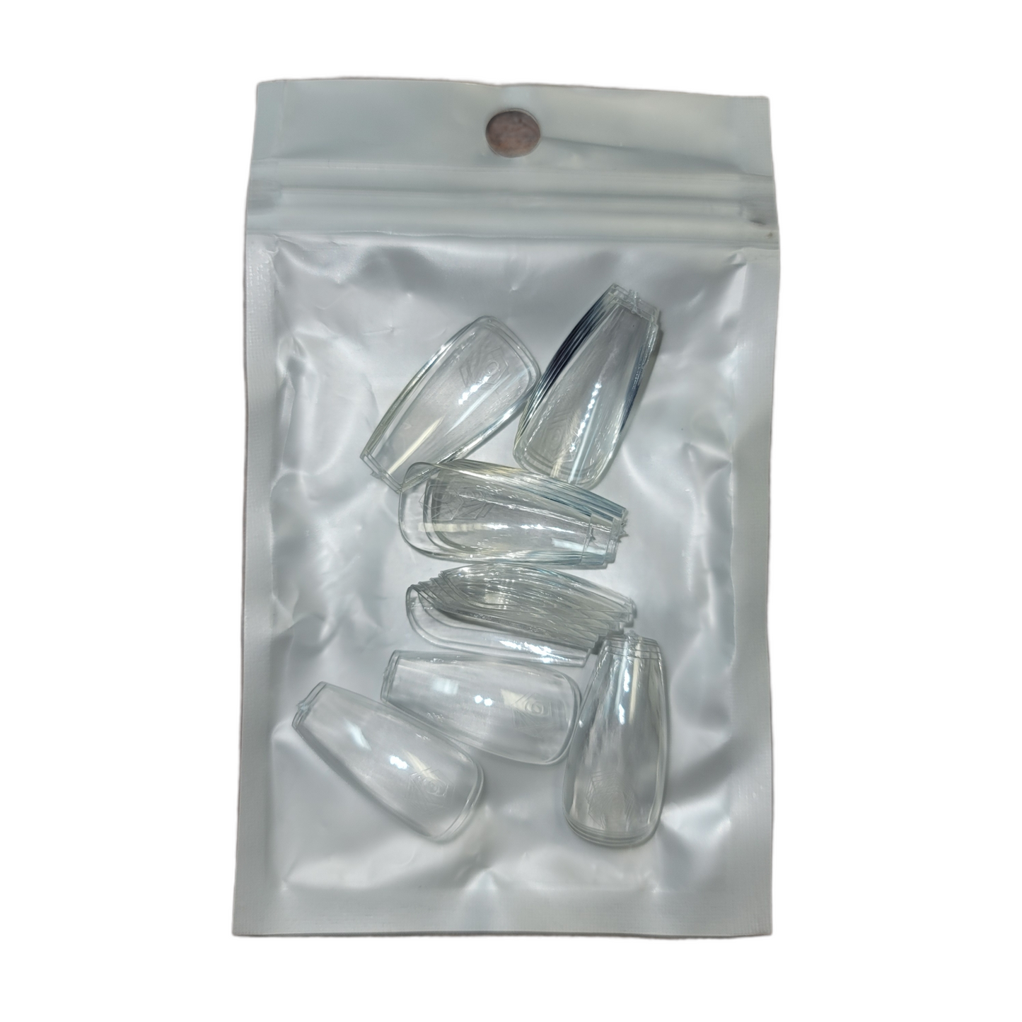 Harmony Gelish Soft Gel Tips Medium Coffin 50 CT Refill