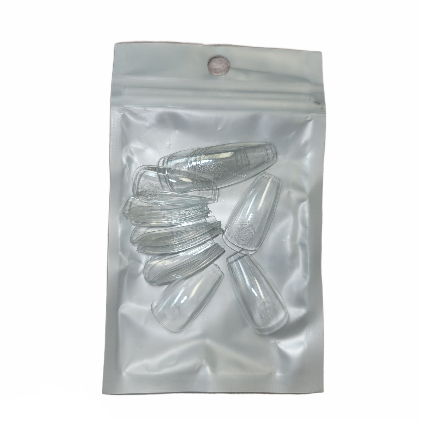 Harmony Gelish Soft Gel Tips Medium Coffin 50 CT Refill
