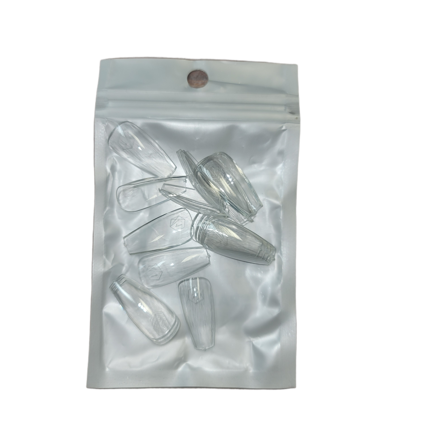 Harmony Gelish Soft Gel Tips Medium Coffin 50 CT Refill