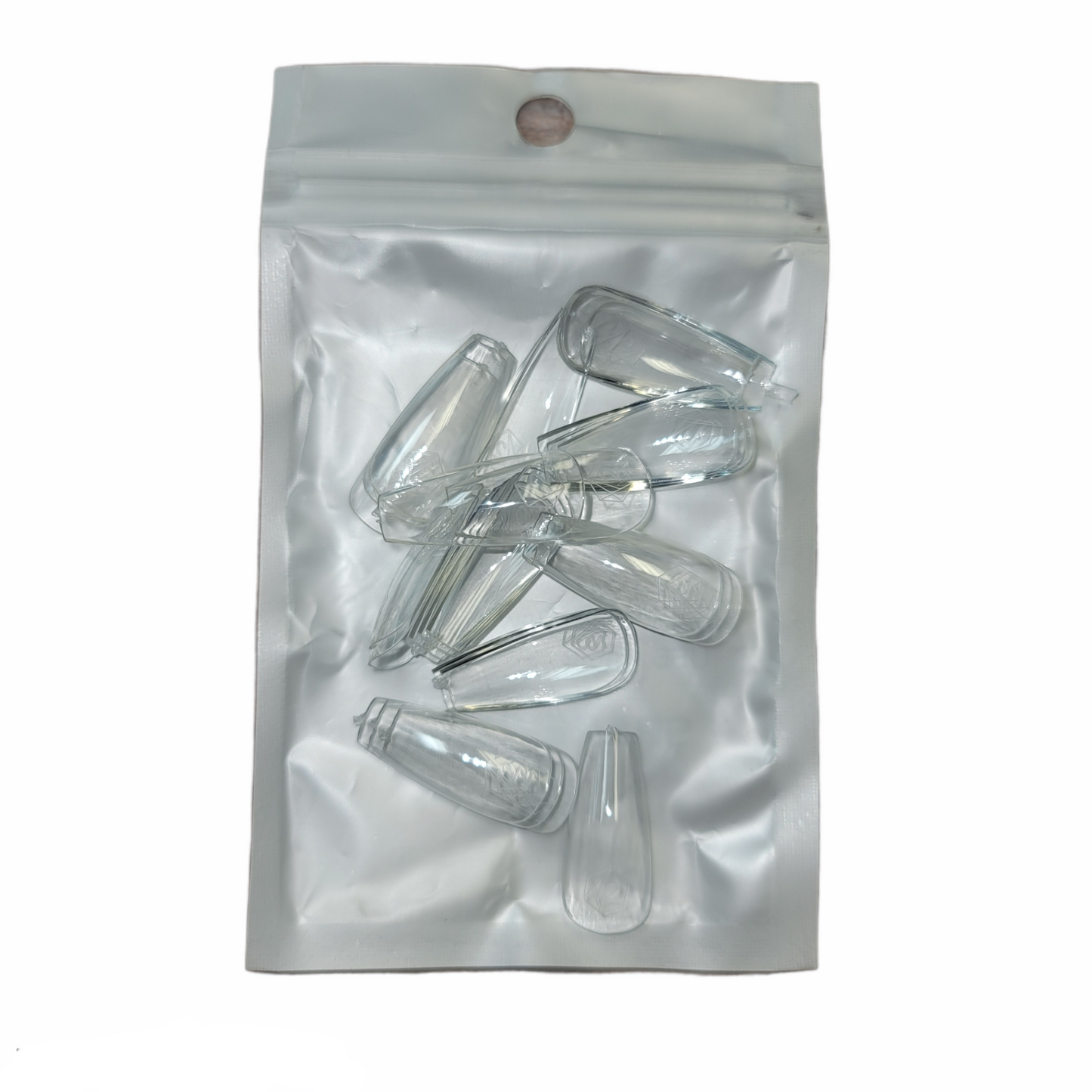 Harmony Gelish Soft Gel Tips Medium Coffin 50 CT Refill