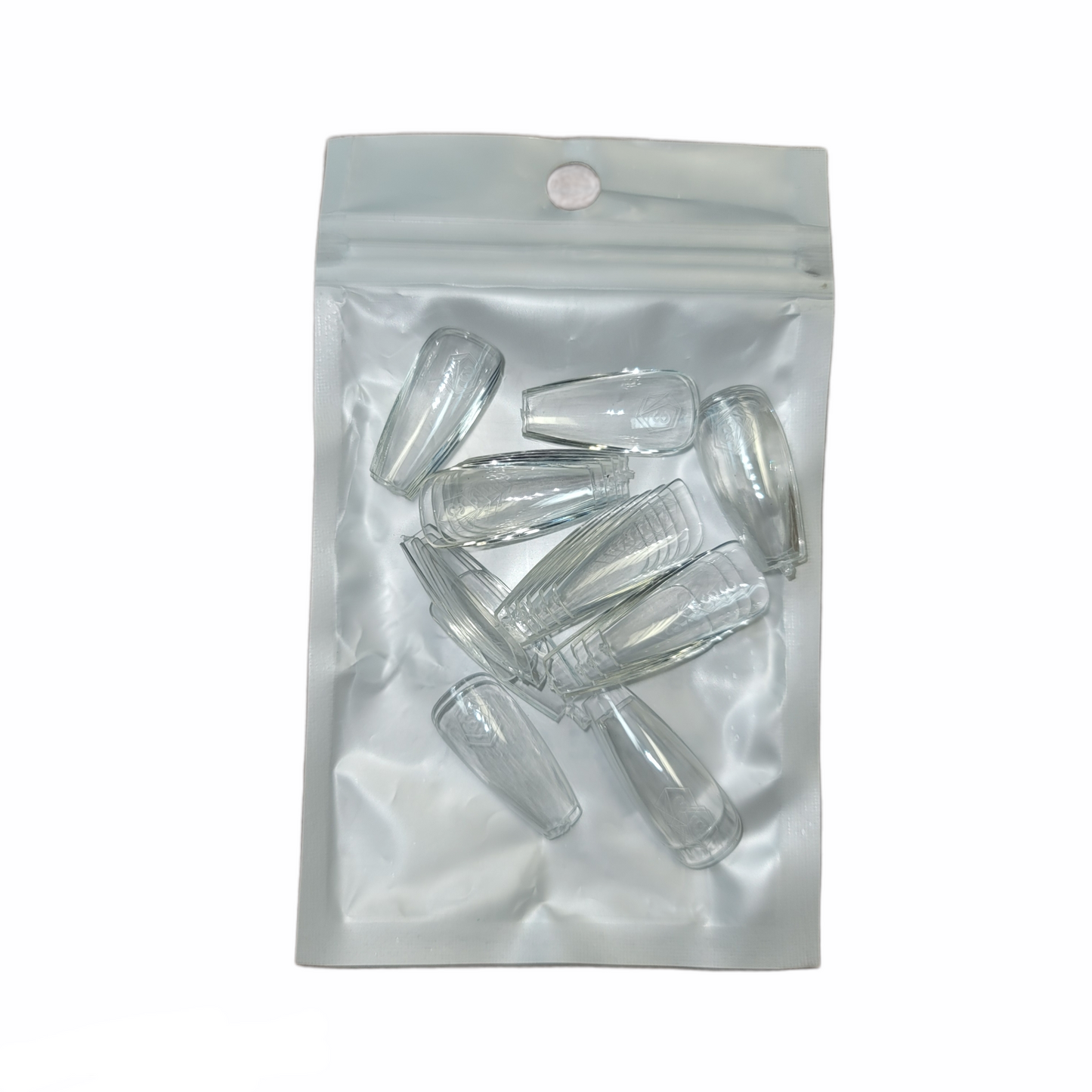 Harmony Gelish Soft Gel Tips Medium Coffin 50 CT Refill