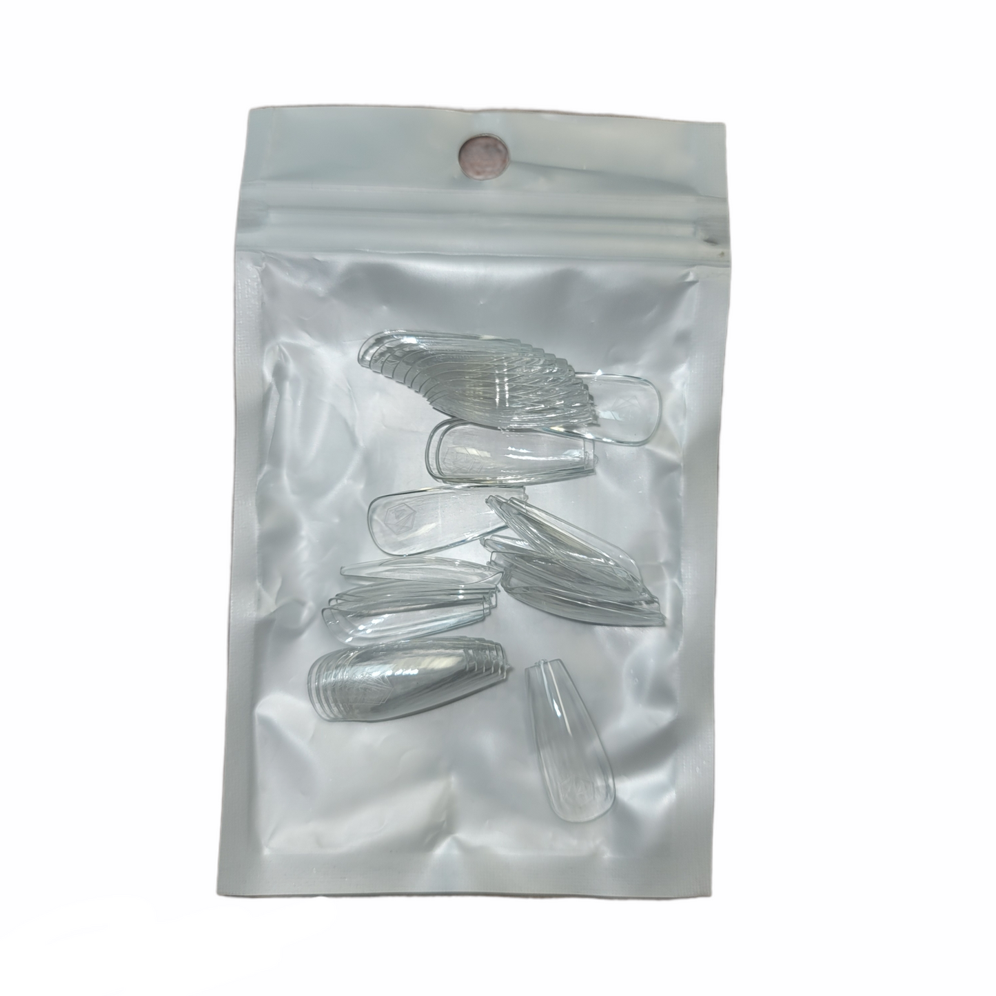 Harmony Gelish Soft Gel Tips Medium Coffin 50 CT Refill