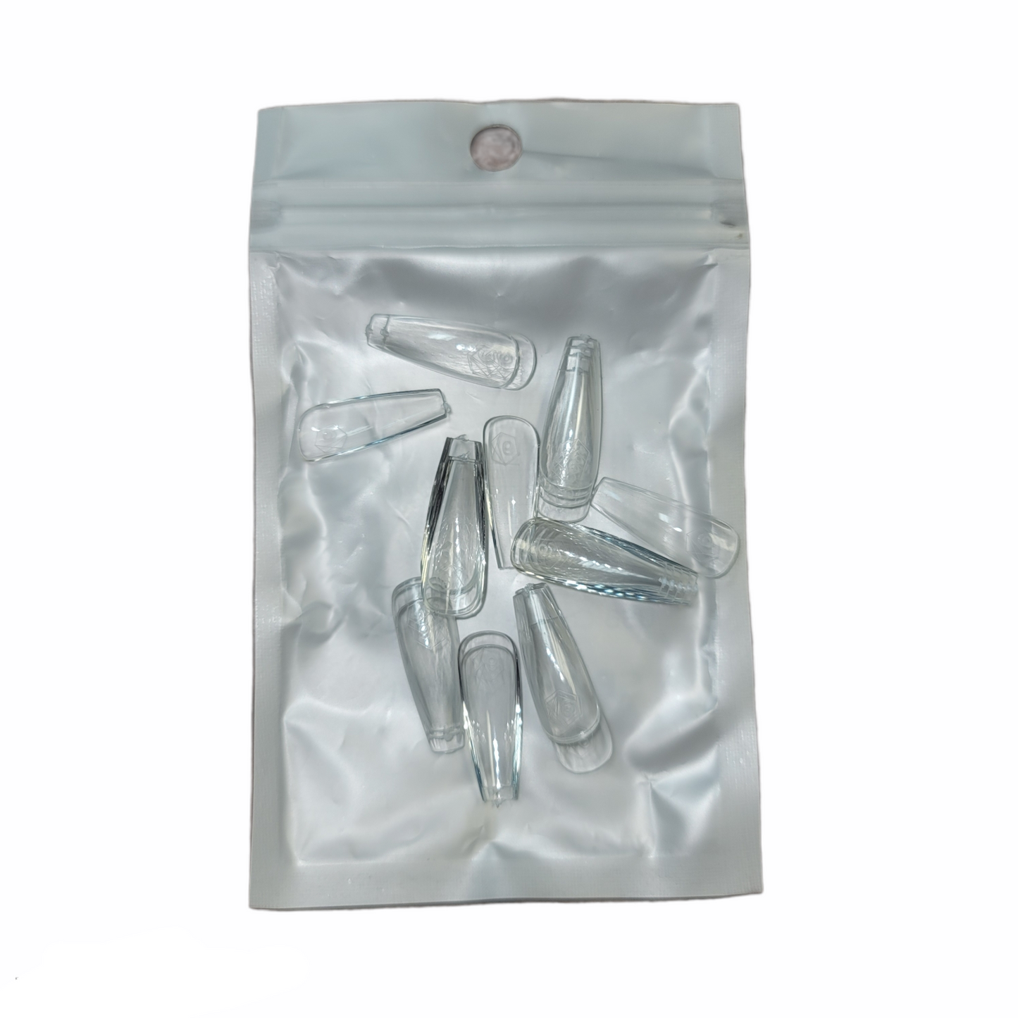 Harmony Gelish Soft Gel Tips Medium Coffin 50 CT Refill