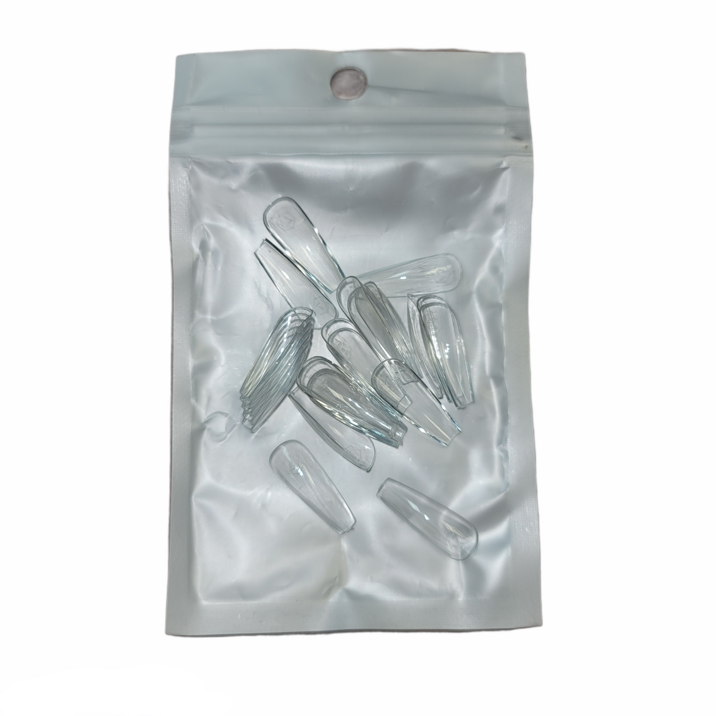 Harmony Gelish Soft Gel Tips Medium Coffin 50 CT Refill