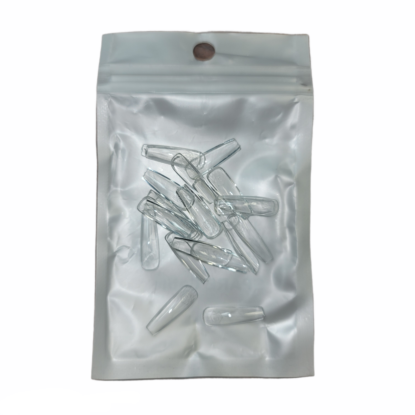 Harmony Gelish Soft Gel Tips Medium Coffin 50 CT Refill