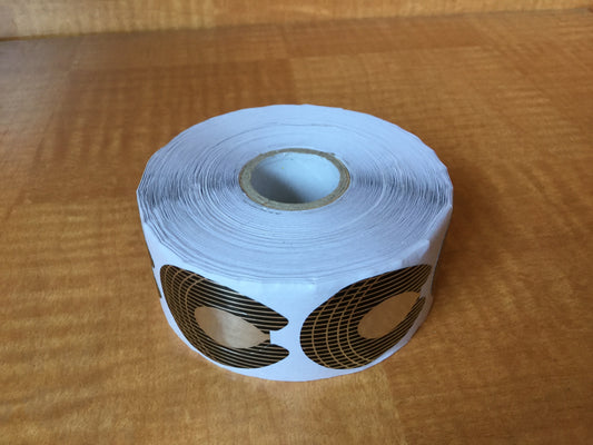 Disposable Horseshoe Nail Forms Sliver Medium NFC500S-M-Beauty Zone Nail Supply