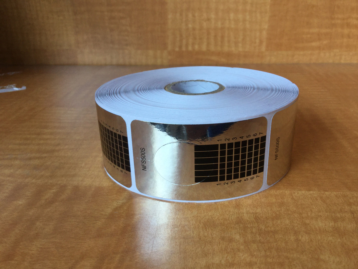 Disposable nail forms Square Silver NFS500S-Beauty Zone Nail Supply