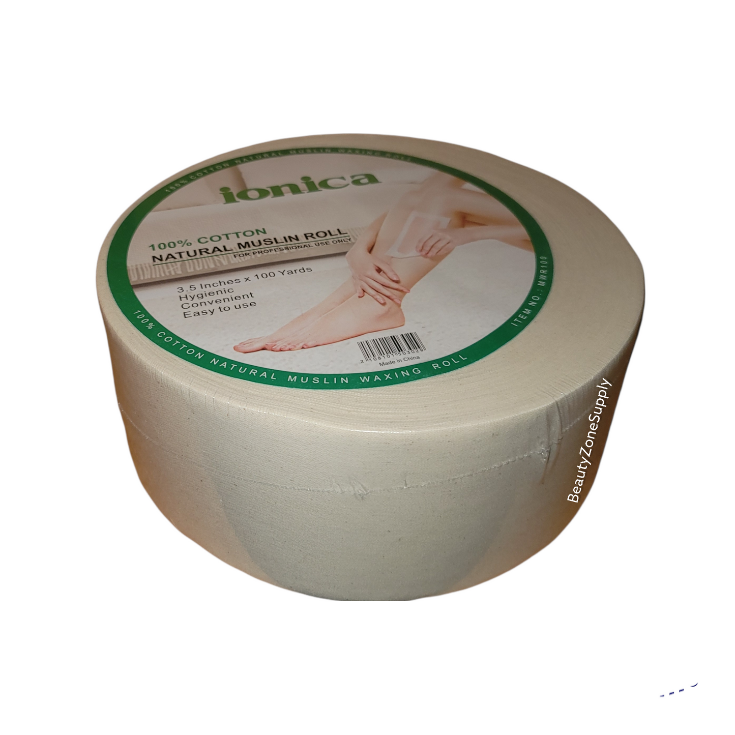 Ionica Natural Muslin Waxing Roll 3.5in x 100 yards MWR100
