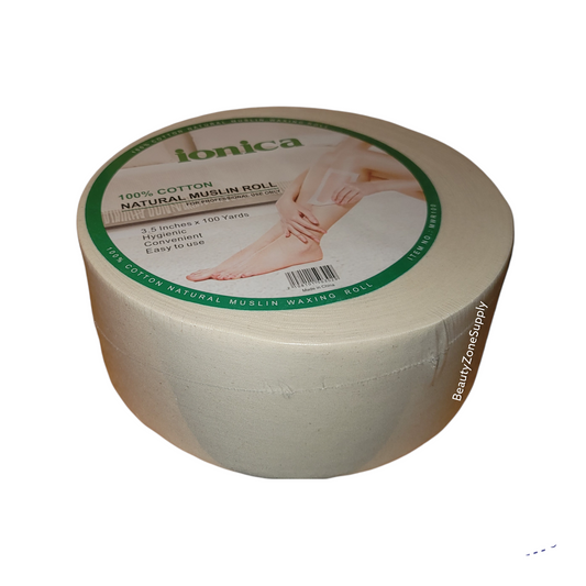 Ionica Natural Muslin Waxing Roll 3.5in x 100 yards MWR100