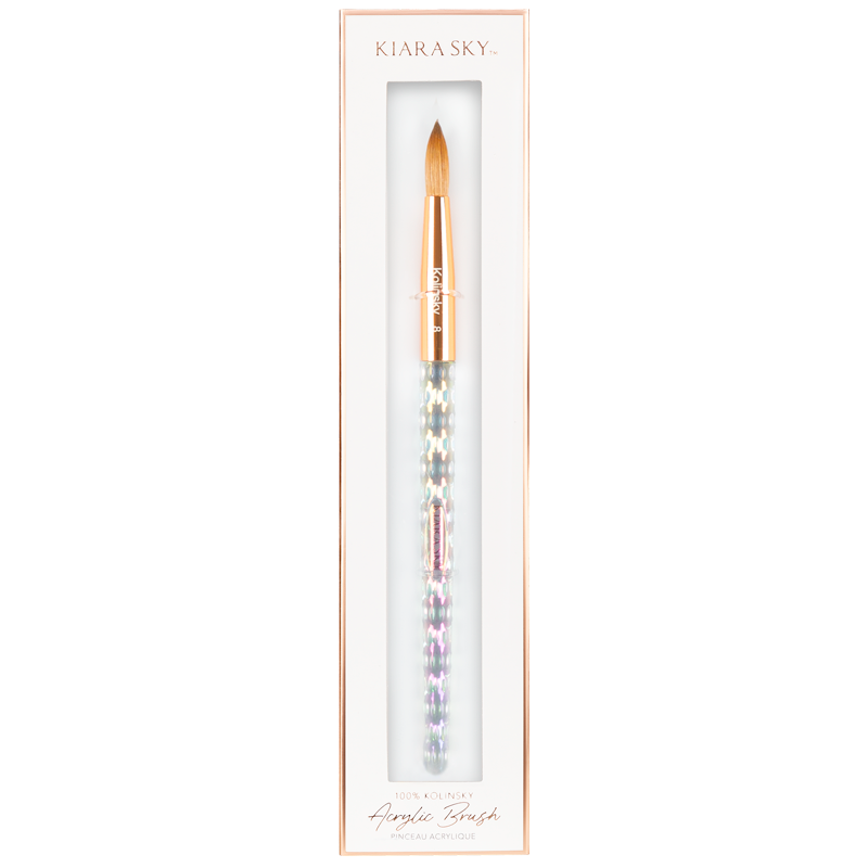 Kiara Sky Acrylic Nail Brush Kolinsky size 08
