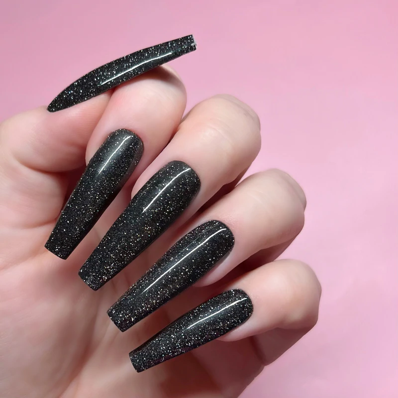 Kiara Sky Diamond FX Gel Polish- MIDNIGHT FLING 0.5 oz #GFX101