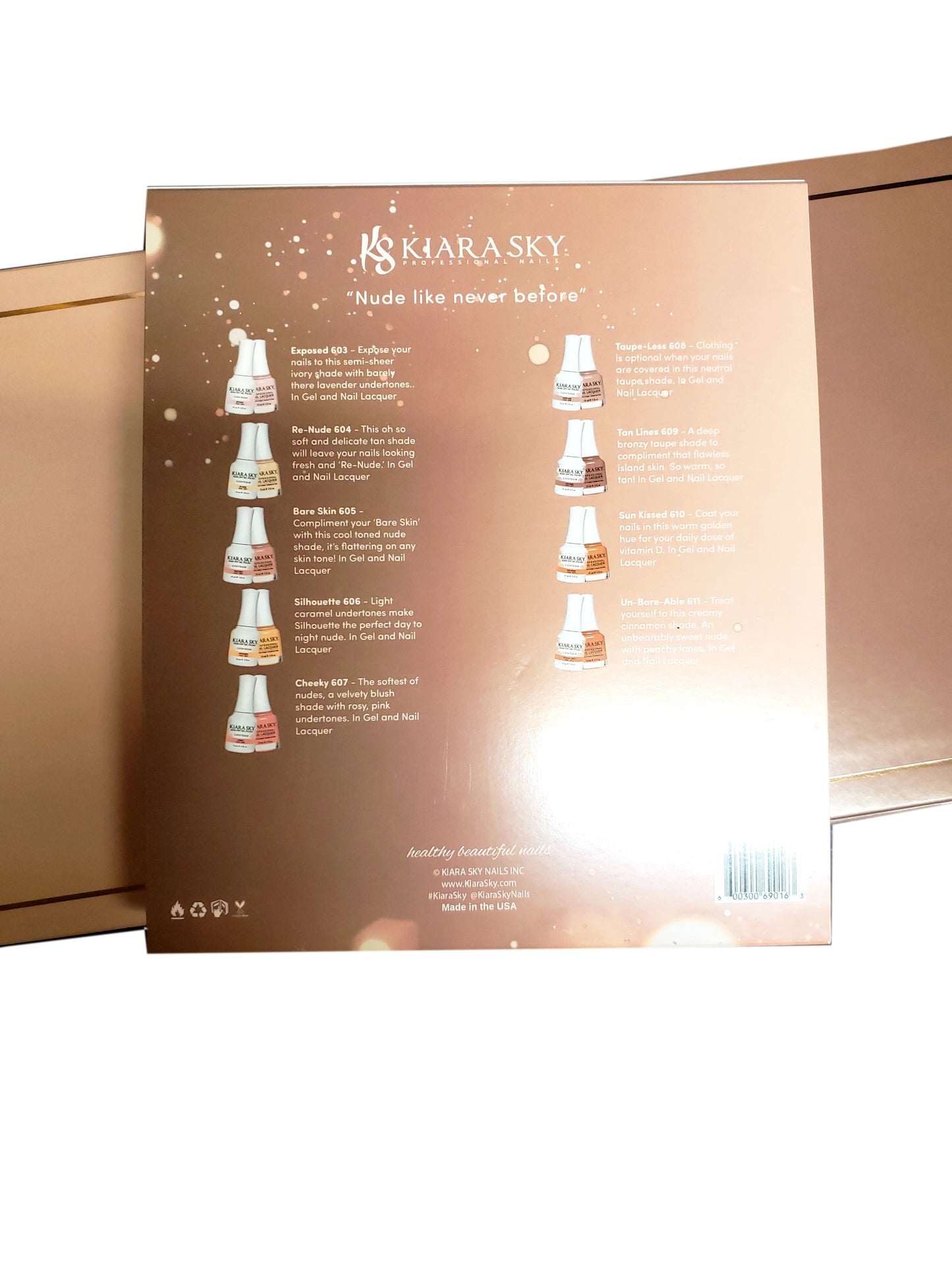 Kiara Sky In The Nude Collection 9 Shades 2019-Beauty Zone Nail Supply