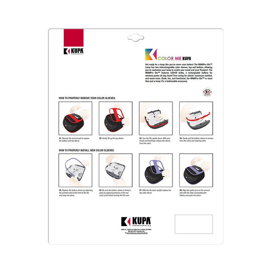Kupa Trim Sleeve Replace For Manipro GLO LED Lamp Red