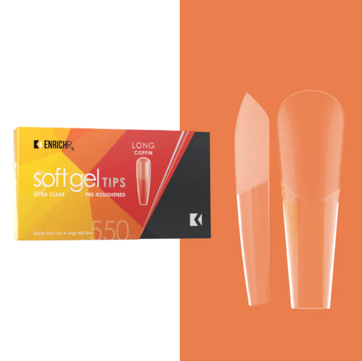 Kupa EnrichRx Soft Gel Tip 550 tips Coffin Long