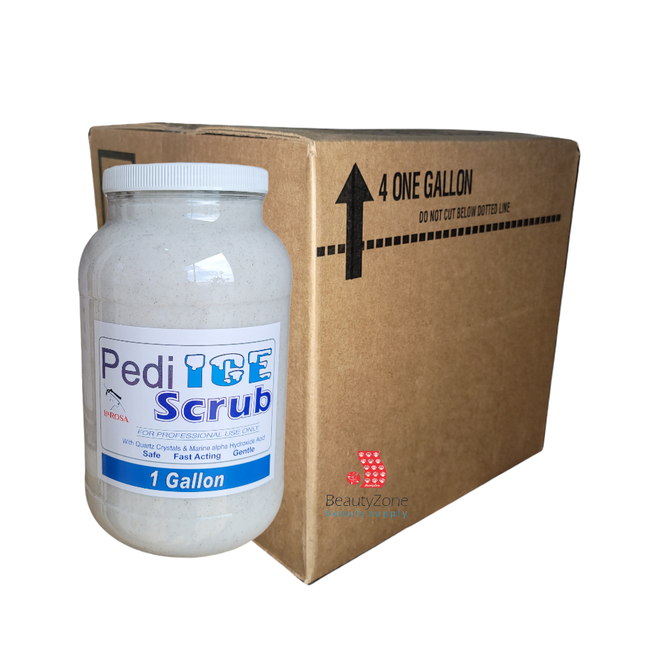 Larosa Pedi Ice Scrub White CASE 4 Gallon