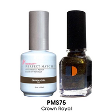 Load image into Gallery viewer, Lechat Perfect match Duo Gel &amp; Lacquer Crown Royal PMS 075