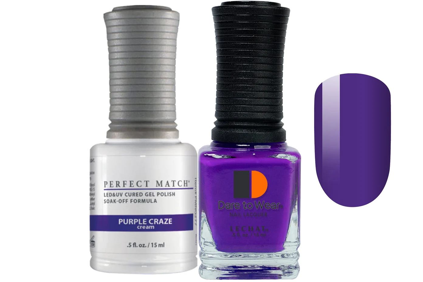 Lechat Perfect match Duo Gel & Lacquer Purple Craze PMS277