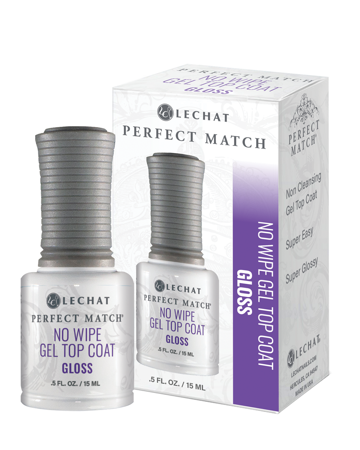 Lechat Perfect Match Perfect Match No-Wipe Gel Top Coat 0.5 oz PMGTC