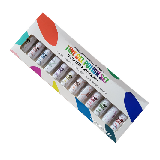 Line Gel Art 12 Colors Glow in Dark