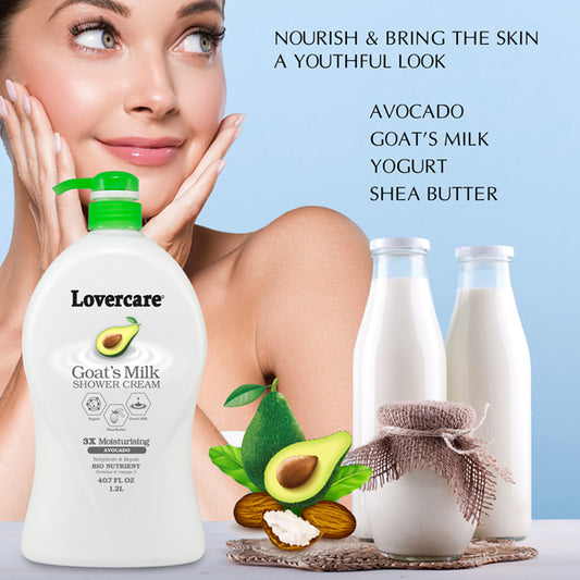Lover's Care Goat's Milk Shower Cream Avocado 1200 mL. 40.7 oz #006US