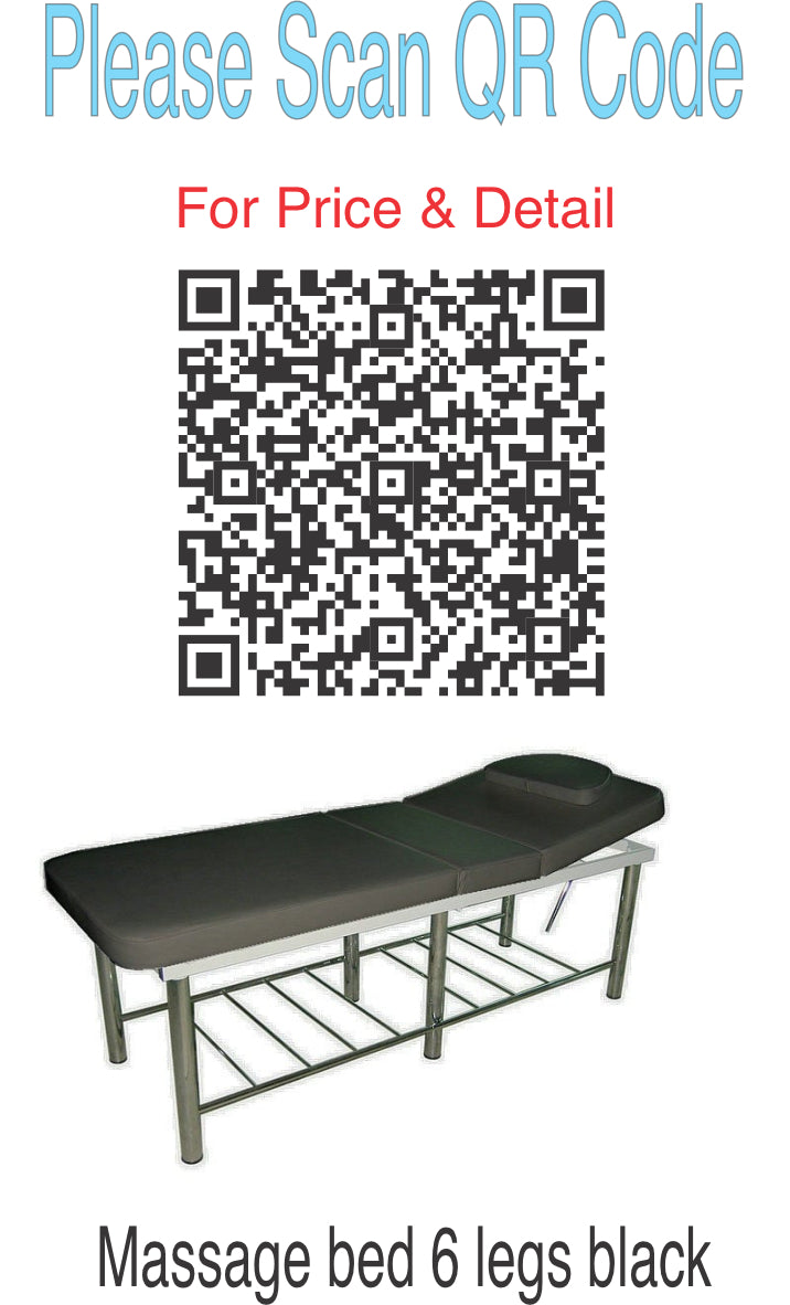 Massage bed 6 legs black #k-26815 - BeautyzoneNailSupply