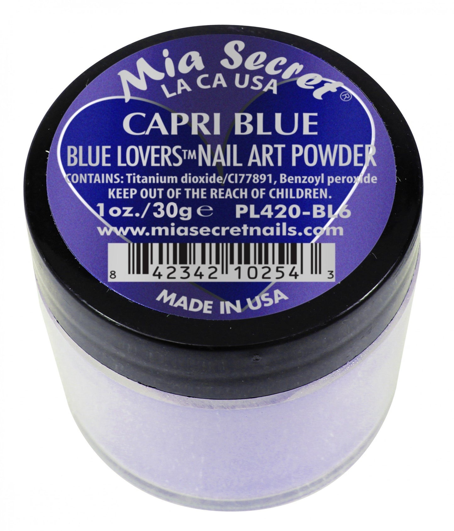 Mia Secret - Capri Blue Blue Lovers Acrylic Powder 1 oz - #PL420-BL6