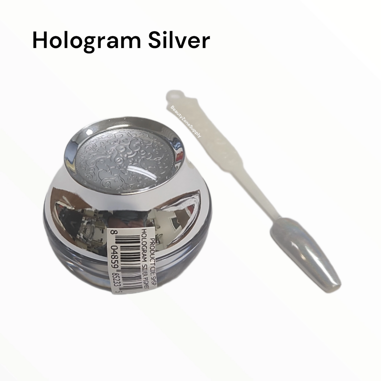 Monika Silver Hologram Pigment New Chrome Effects Powder