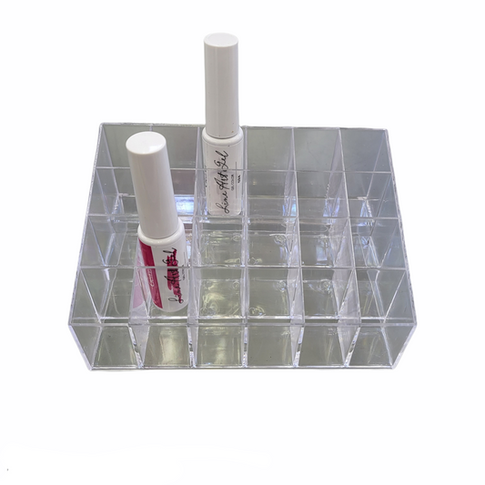 Nail art color 24 bottle organizer Tray plastic - BeautyzoneNailSupply