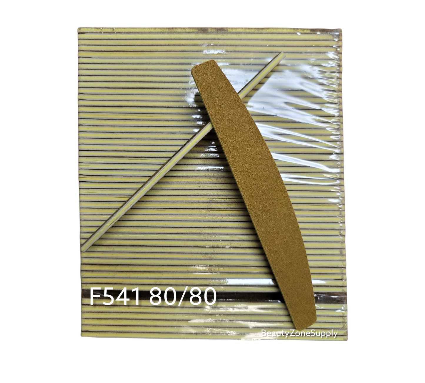 Nail File Garnet Grit 80/80 Half Moon USA 50 pcs #F541