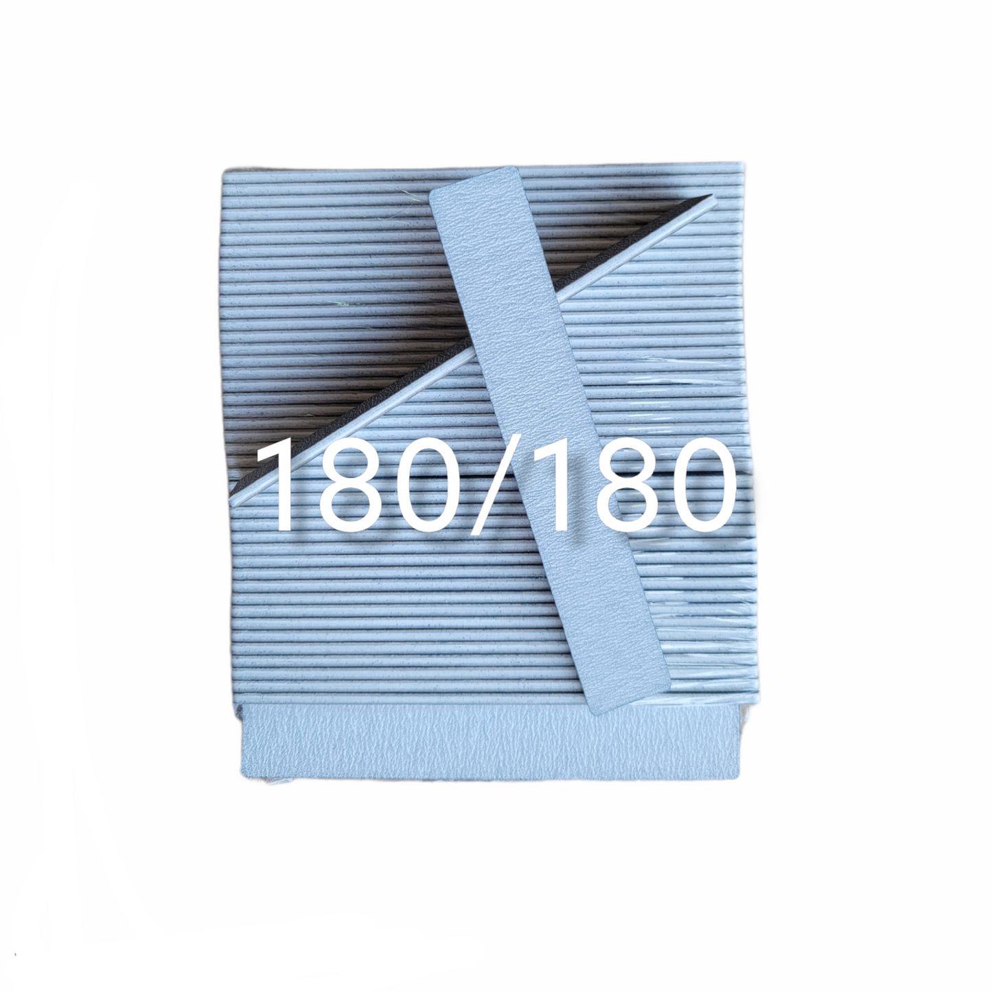 Monika Nail File Jumbo Zebra Grit 180/180 Pack 50 pcs USA #F081
