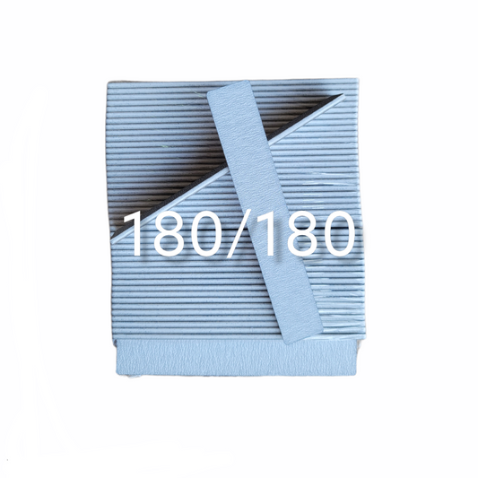 Monika Nail File Jumbo Zebra Grit 180/180 Pack 50 pcs USA #F081