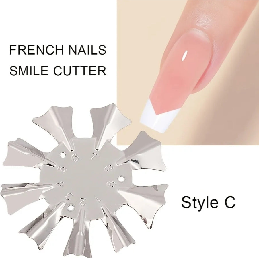 Nail Art Edge Trimmer Easy French Cutter Nail Art Acrylic Tool Kit #C