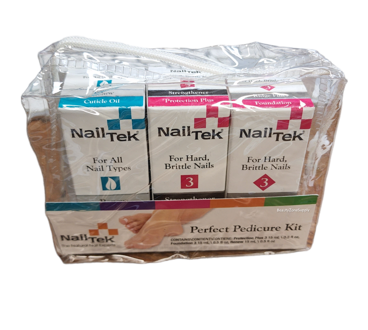 Nail Tek Perfect Pedicure Kit (Renew, Strengthener & Ridge Filler) 55