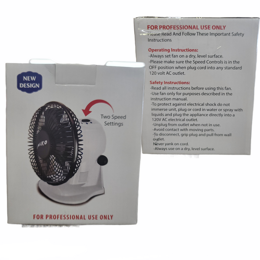 Niko Mini Nail Fan Two Speed Settings Black