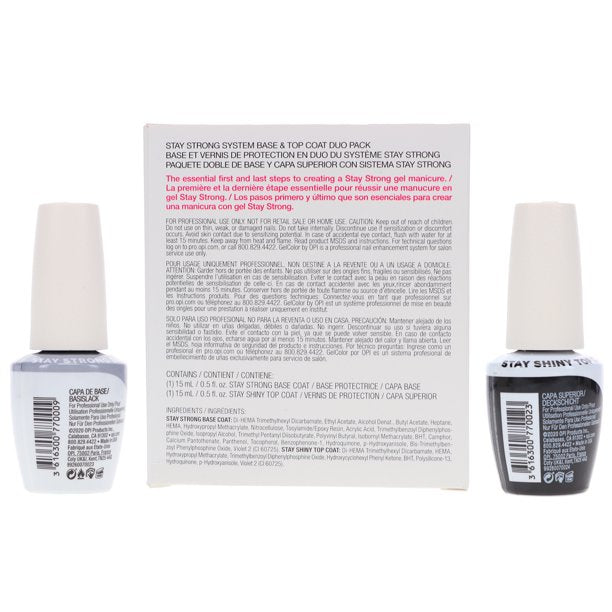 Opi Gel Duo Base Stay Strong & Top Stay Shiny (GC002 & 003)