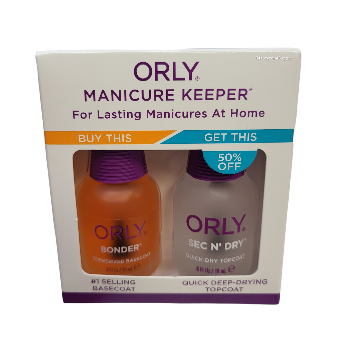 Orly Manicure Keeper Duo Kit 18mL for Lasting Manicures at Home