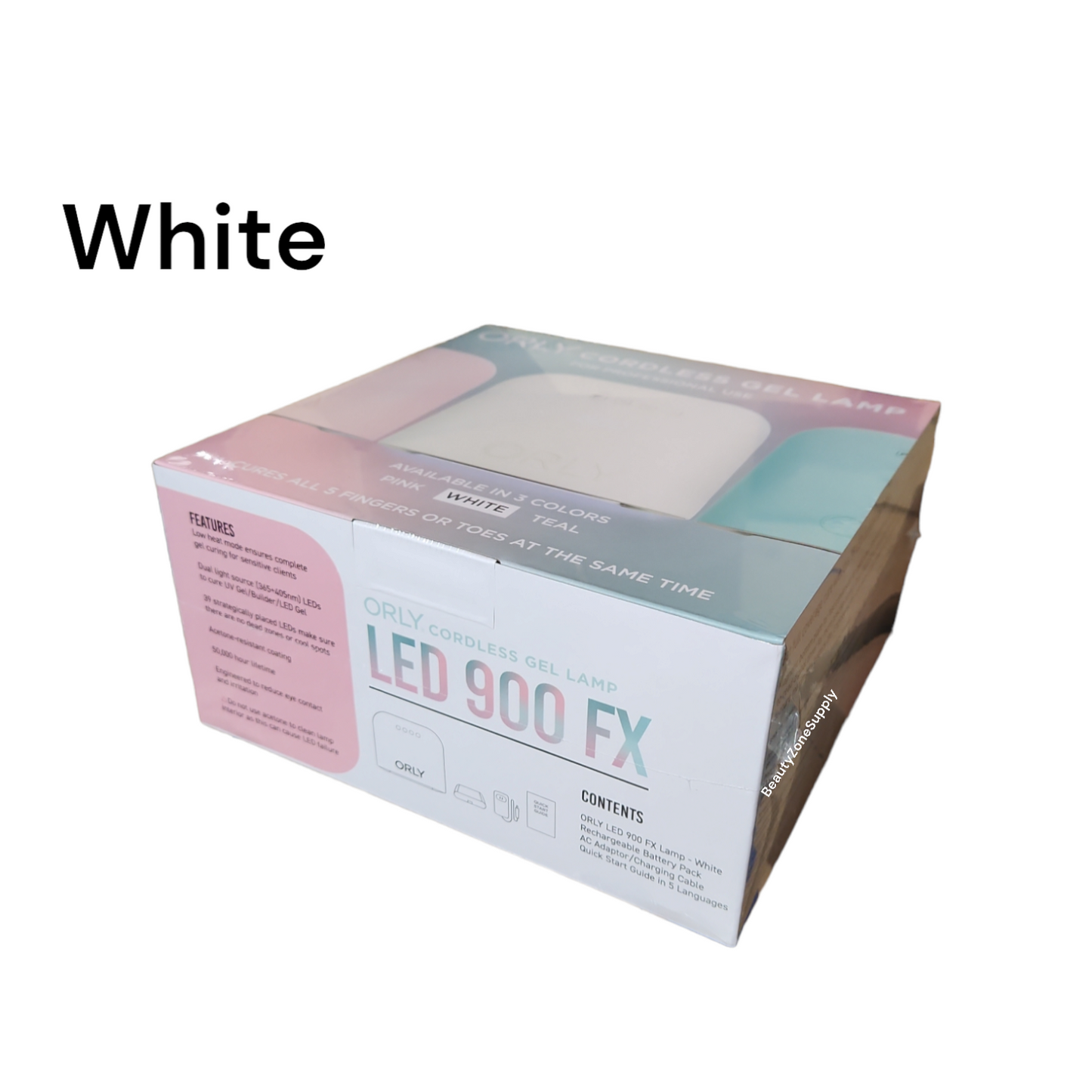 ORLY Nail Lamp LED Rechargeable LED 900 FX Pro Lamp White #3350000