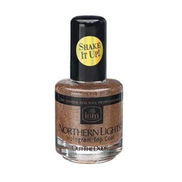 Out The Door Top Coat Gold Glitter 0.5 oz